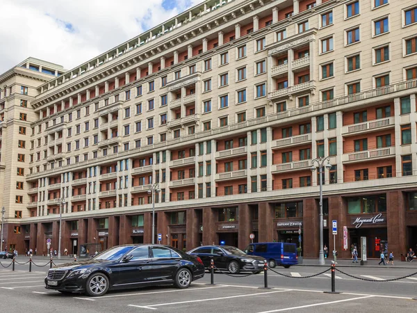 Moscou Russie Août 2020 Hôtel Historique Moscou Okhotny Ryad Street — Photo