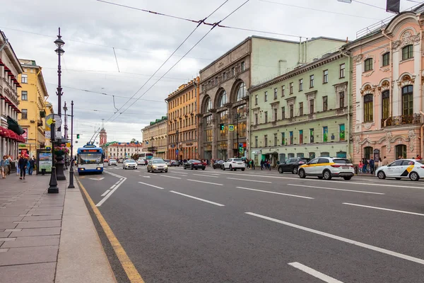 Petrohrad Rusko Června2020 Nevsky Vyhlídka Hlavní Ulice Města Architektonický Soubor — Stock fotografie