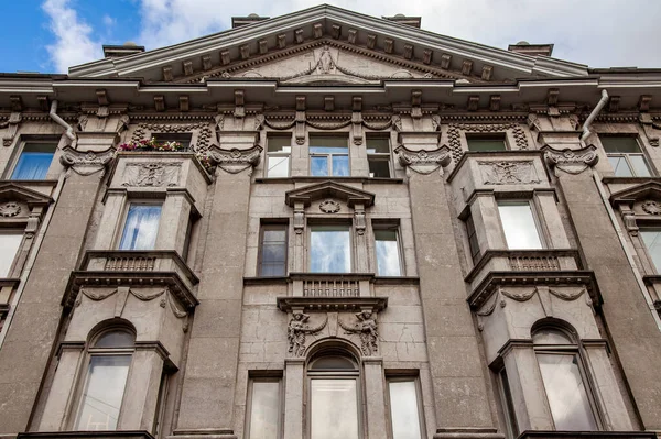 Petersburg Russia June 2020 Fragment Facade Building Rubinstein Street Typical — Stock Photo, Image