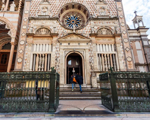 Bérgamo Italia Febrero 2020 Basílica Santa Maria Maggiore Ciudad Alta — Foto de Stock