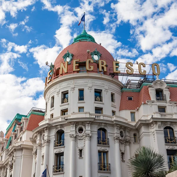 Nice Francja Października 2019 Widok Miasto Zespół Architektoniczny Nabrzeża Promenade — Zdjęcie stockowe