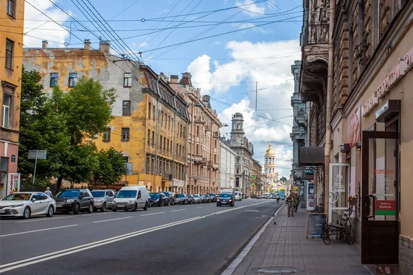 Petersborg Rusland Juli 2020 Det Arkitektoniske Ensemble Typisk Området Historiske - Stock-foto