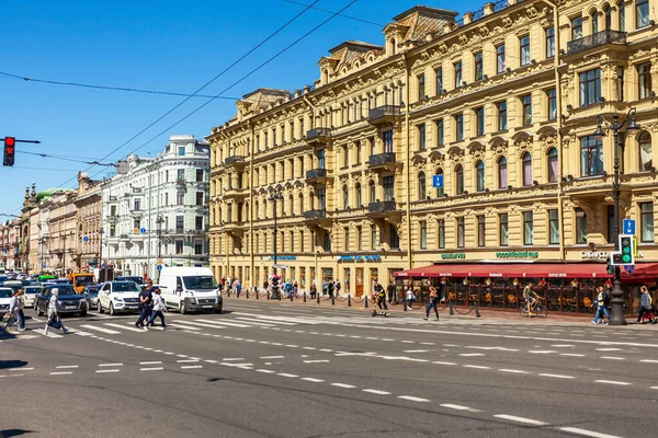 Petrohrad Rusko Června2020 Nevsky Vyhlídka Hlavní Ulice Města Architektonický Soubor — Stock fotografie