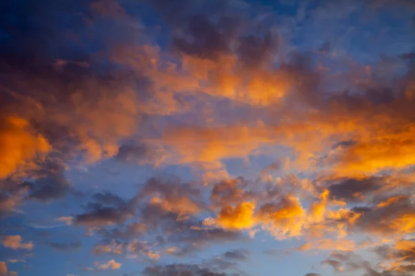 Jasná Obloha Západu Slunce Jako Pozadí — Stock fotografie