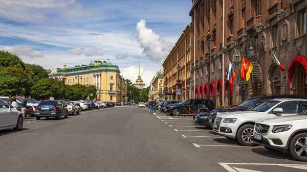 Saint Pétersbourg Russie Juin 2020 Vue Sur Rue Dans Partie — Photo