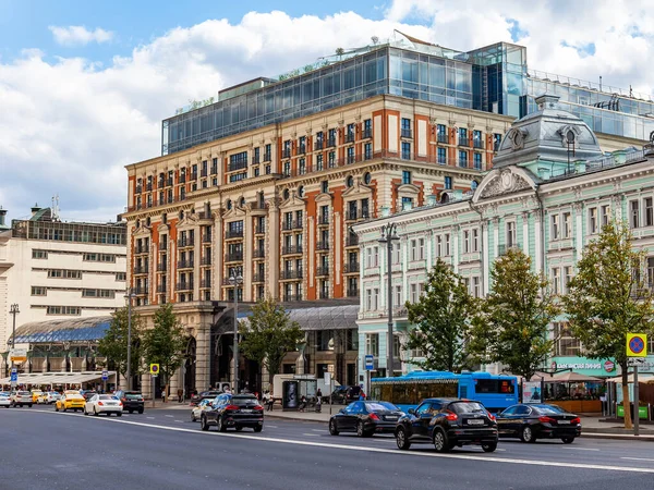 Moscow Russia August 2020 Tverskaya One Main Streets Capital Historic — Stock Photo, Image