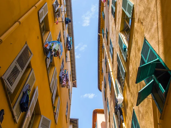 Nice France October 2019 Picturesque Street Old Town Blue Sky — Stock Photo, Image