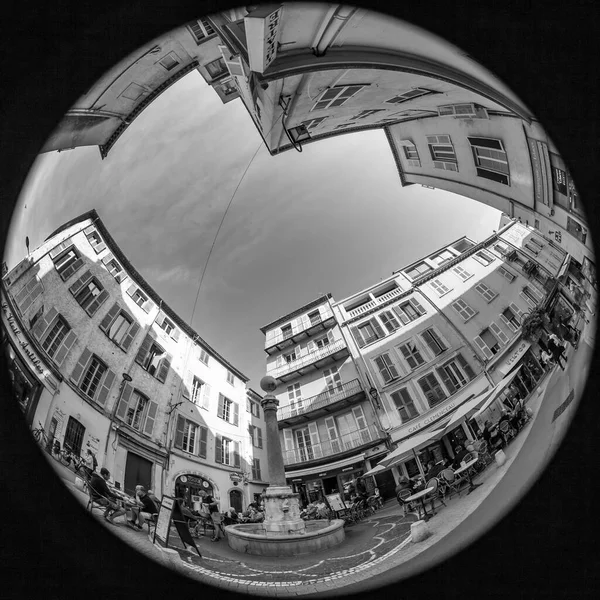 Antibes France October 2019 Picturesque City View Typical Street Historical — Stock Photo, Image