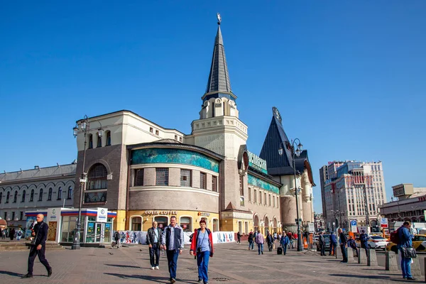 Moscow Russia August 2019 Komsomolskaya Square One Main Transport Hubs — Stock Photo, Image