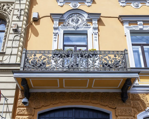 Saint Pétersbourg Russie Juin 2020 Fragment Façade Bâtiment Dans Partie — Photo