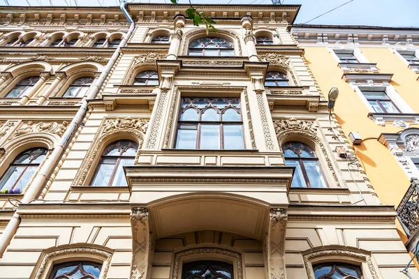 San Petersburgo Rusia Junio 2020 Fragmento Fachada Edificio Parte Histórica —  Fotos de Stock
