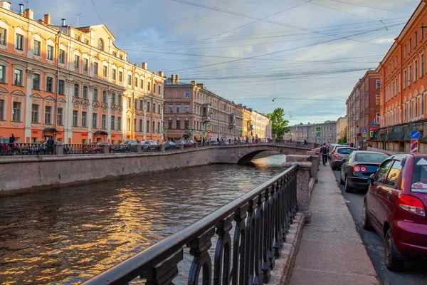 Petersburg Rusya Haziran 2020 Griboyedov Kanalı Nın Manzarası Manzaralı Setleri — Stok fotoğraf