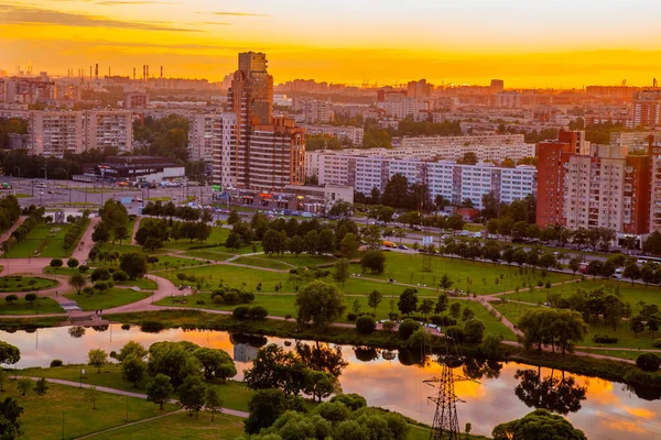 Saint Petersburg Russia June 2020 Multi Storey Modern Residential Buildings — Stock Photo, Image