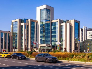 Moskova, Rusya, 11 Ağustos 2020. Modern şehir mimarisi