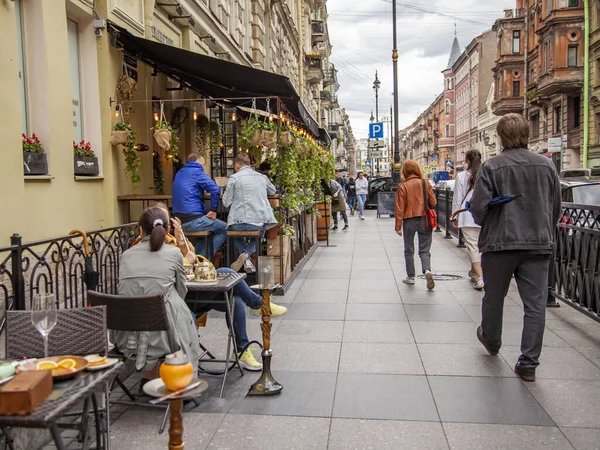 Sankt Petersburg Ryssland Juni 2020 Den Arkitektoniska Ensemblen Rubinstein Street — Stockfoto