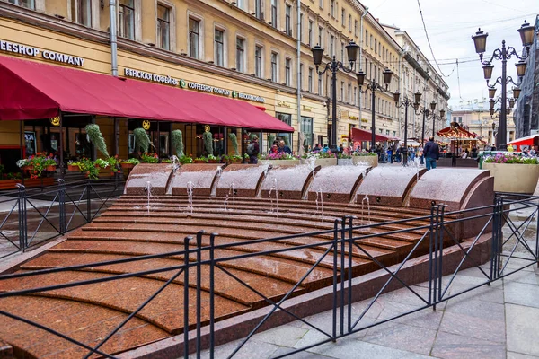 Petersburg Russia July 2020 Architectural Ensemble Malaya Sadovaya Street Modern — Stock Photo, Image