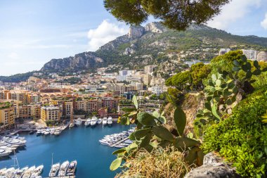 Monte Carlo, Monako, 13 Ekim 2019. Gözlem güvertesinden yatların manzarası çok güzel..