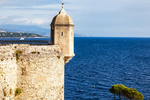 Monte Carlo Monaco October 2019 Fragment Old Fortress Wall — Stock Photo, Image