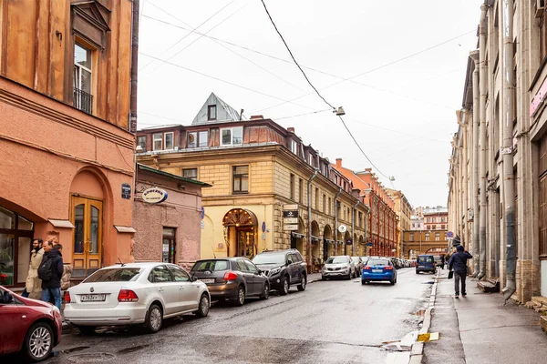 Petersburg Rosja Października 2020 Zespół Architektoniczny Typowy Dla Obszaru Zabytkowych — Zdjęcie stockowe