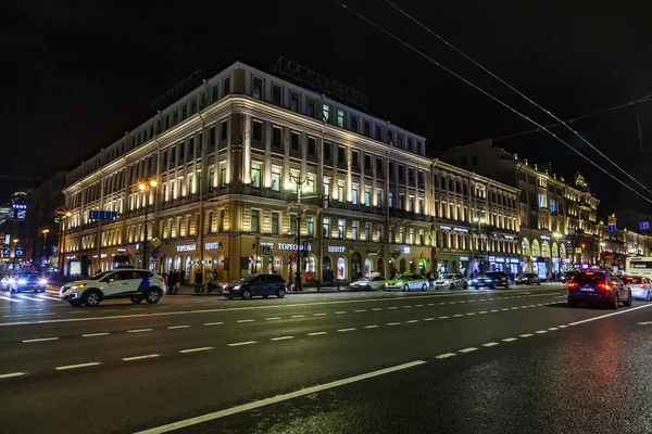 San Petersburgo Rusia Octubre 2020 Nevsky Prospekt Calle Principal Ciudad — Foto de Stock