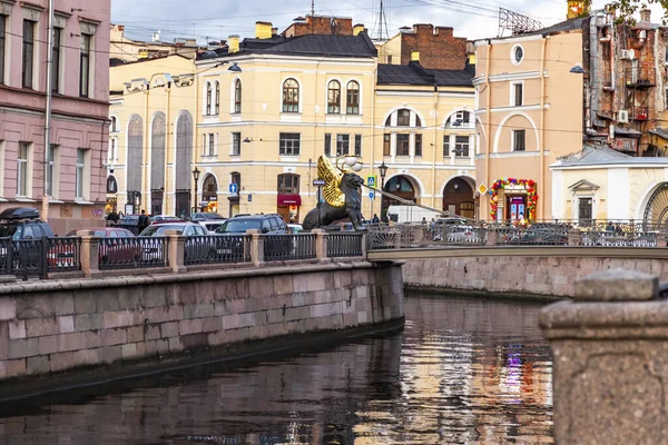 Sankt Petersburg Ryssland Oktober 2020 Utsikt Över Griboyedovkanalen Och Dess — Stockfoto