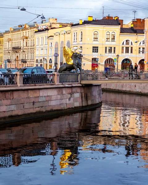 São Petersburgo Rússia Outubro 2020 Vista Canal Griboyedov Seus Pitorescos — Fotografia de Stock