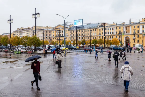 Sankt Petersburg Ryssland Oktober 2020 Den Arkitektoniska Ensemblen Sennaja Square — Stockfoto