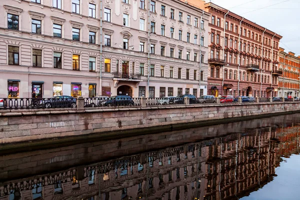 Sankt Petersburg Ryssland Oktober 2020 Utsikt Över Griboyedovkanalen Och Dess — Stockfoto