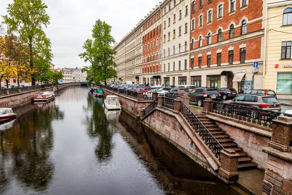 Sankt Petersburg Ryssland Oktober 2020 Utsikt Över Griboyedovkanalen Och Dess — Stockfoto