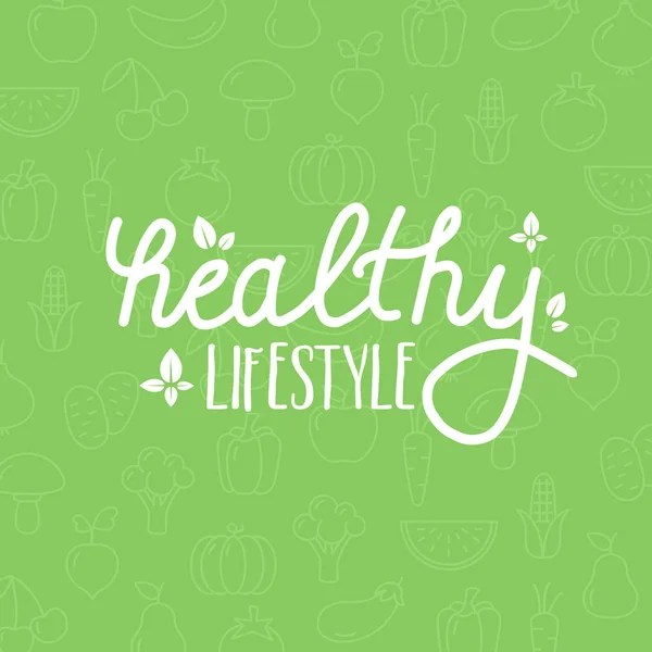 Stil Viață Sănătos Poate Ilustra Orice Subiecte Despre Dietă Sănătoasă — Vector de stoc