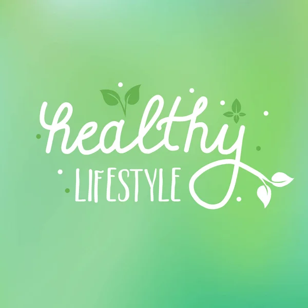 Healthy Lifestyle Vector Background Can Illustrate Any Topics Healthy Diet — Stock Vector
