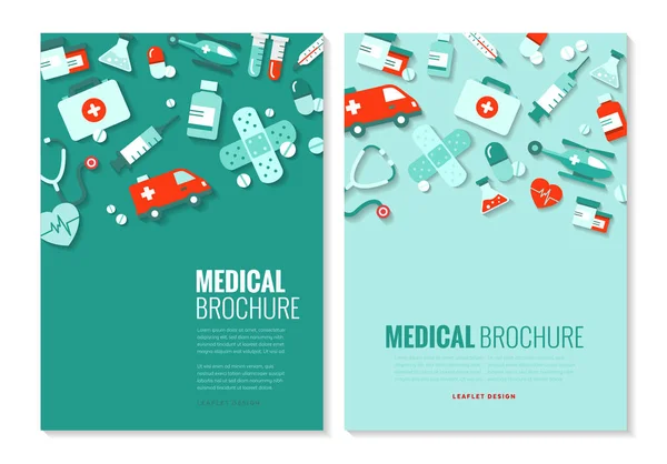 Modello di brochure medica — Vettoriale Stock