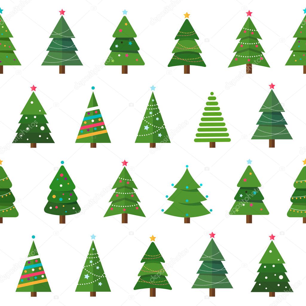 Christmas Tree Icons - Pattern