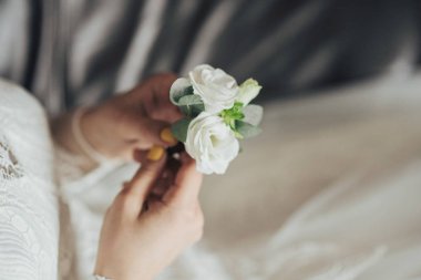 Düğün hazırlığı. Düğün töreni öncesi gelin hazırlığı 