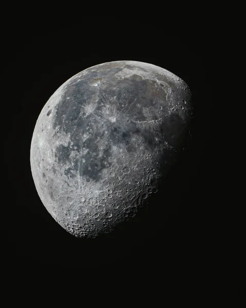 月は地球の衛星です 月のクレーター ムーンターミネーター — ストック写真