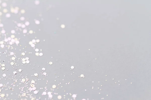 Χρώμα Glitter Επάνω Ελαφρύς Υπόβαθρο Μακροεντολή Φωτογραφία — Φωτογραφία Αρχείου