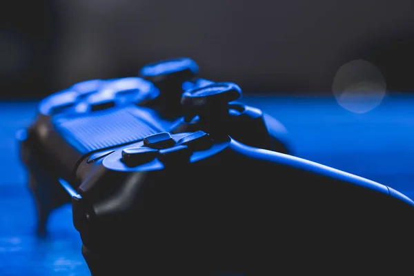 Controller Videogiochi Notte Con Luci — Foto Stock