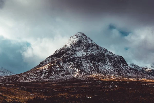 Dağ doğa manzara kış kar buz Glencoe İskoçya'da