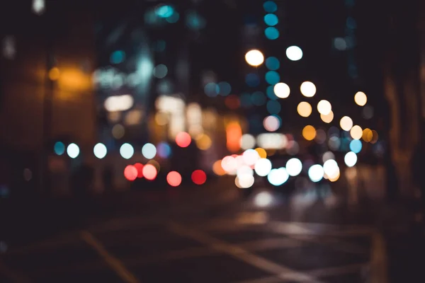 ぼやけた街夜背景の抽象的なボケ ライト — ストック写真