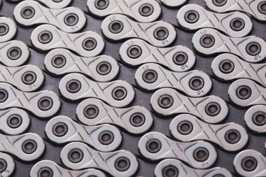 Bisiklet zinciri dokusuna için arka plan kullanın. makro çekim