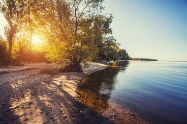 Dnipro Nehri boyunca gizli plaj