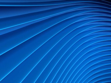 arka plan mavi 3d soyut dalgalar. Render