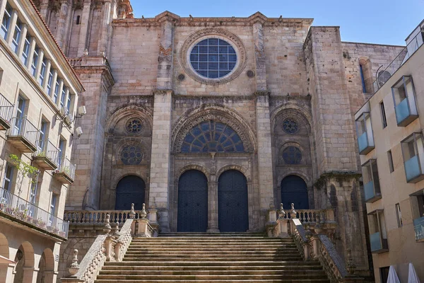 Ourense Cathedral Door — стоковое фото