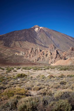 Tenerife, İspanya üzerindeki üssünden Teide dağının görünümü