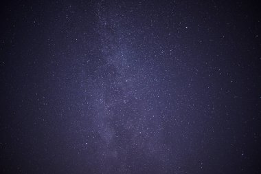 Yıldızlı ve samanyolu gece gökyüzü