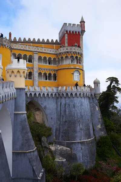 Detail hradu Pena v Sintře, Portugalsko — Stock fotografie