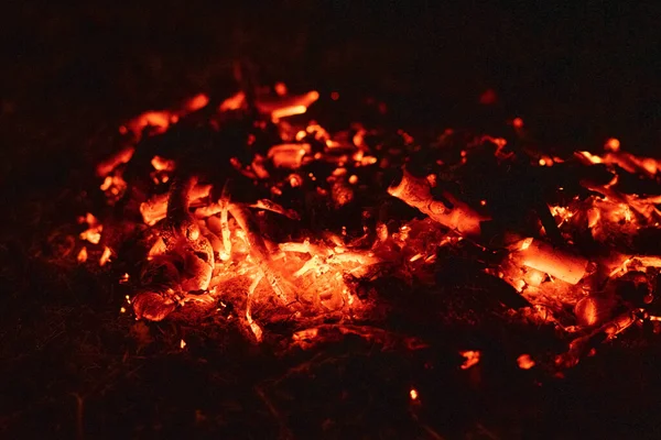 Burning Ashes Texture Big Contrast — Stock Photo, Image