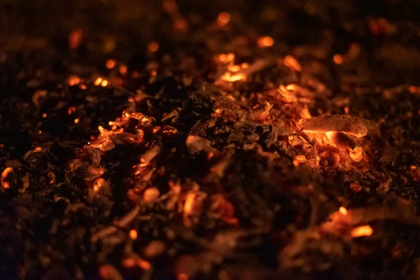 Сжигание Пепла Текстуры Большим Контрастом — стоковое фото