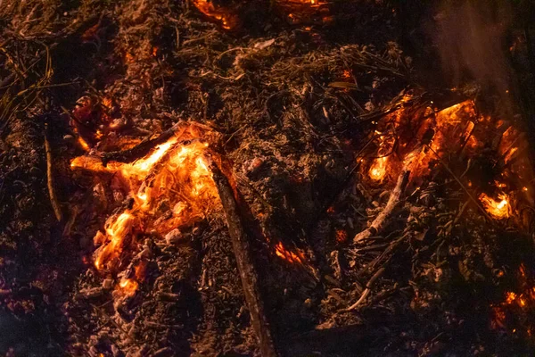 Burning Ashes Texture — Stock Photo, Image