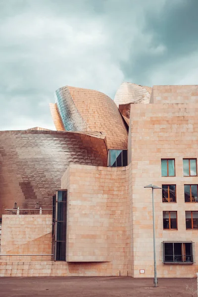 Részlet Guggenheim Múzeum Épület Frank Gehry Bilbao Spanyolország — Stock Fotó